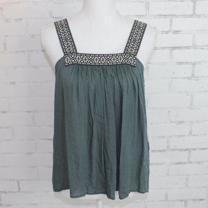 Anama Slate Blue Thick Strap Tank Top